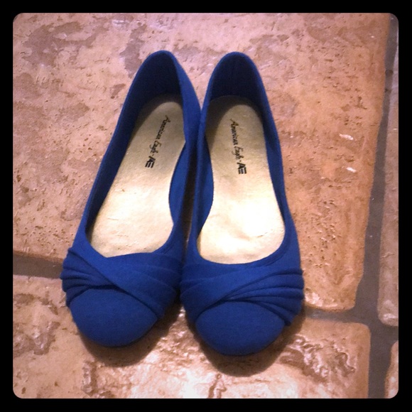American Eagle Size 9 Blue Flats - Picture 2 of 8